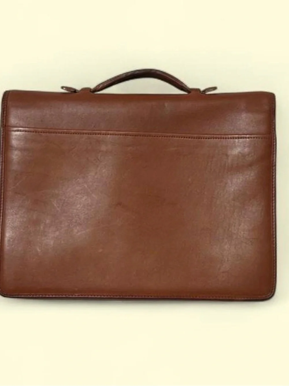 Coach Vintage Ambassador Briefcase 5357 British Tan Leather Combo Lock - Picture 3 of 7